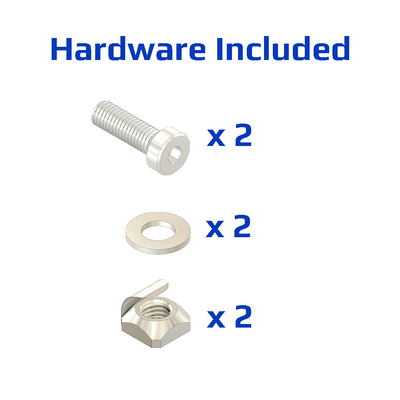 40-140-3SS MODULAR SOLUTIONS GUSSET BRACKET<BR>90MM X 90MM WITH STAINLESS STEEL HARDWARE REINFORCEMENT ANGLE